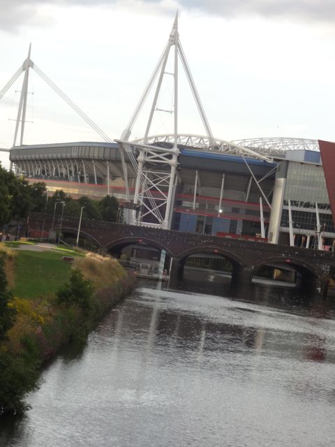 The Millennium Stadium on the River Taff