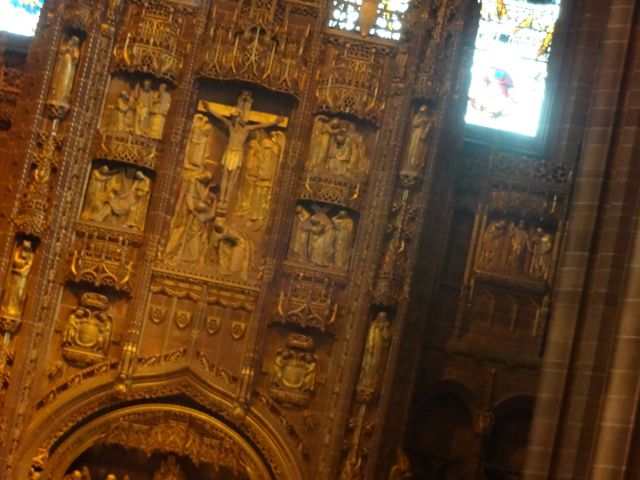 Details of the Liverpool Cathedral interior