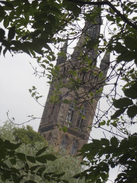 A view of the Glasgow University
