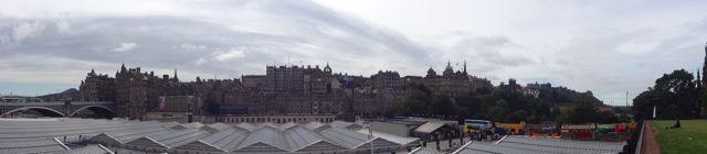 Panoramic of Edinburgh Old Town