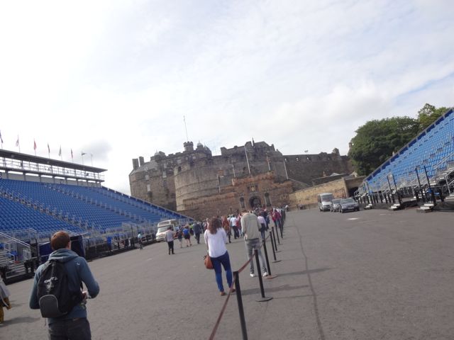 The Edinburgh Castle from The Esplanade