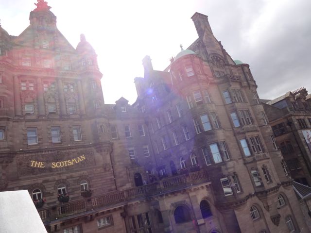 The facade of Edinburgh's Old Town