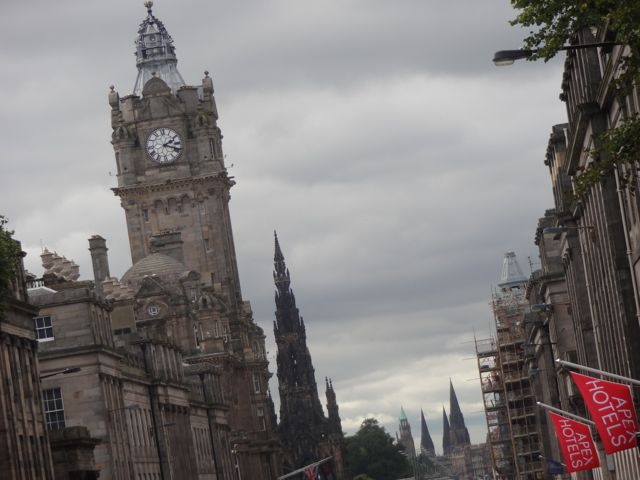The view down Princes Street