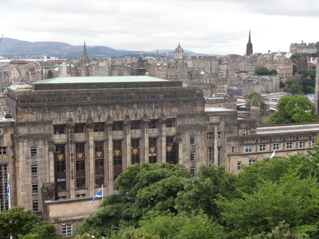 The Scottish Government with Edinburgh in the background