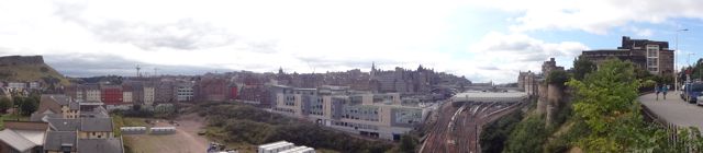A panoramic of Edinburgh