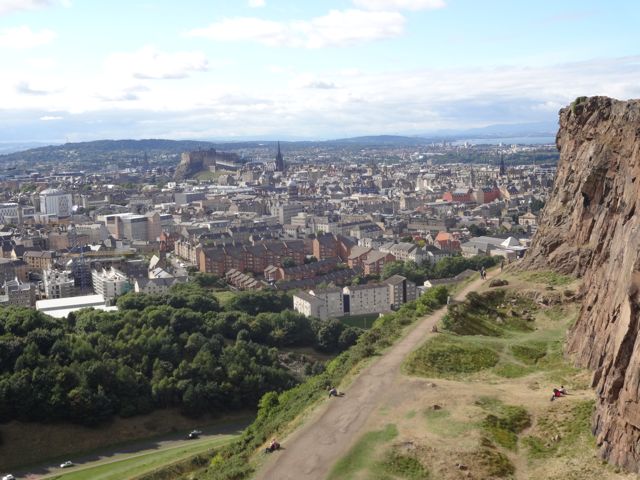 Edinburgh as seen from Holyrood Park