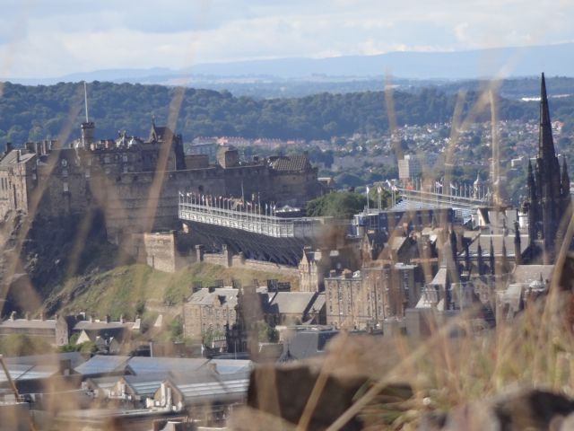Edinburgh Castle from Salisbury Crags