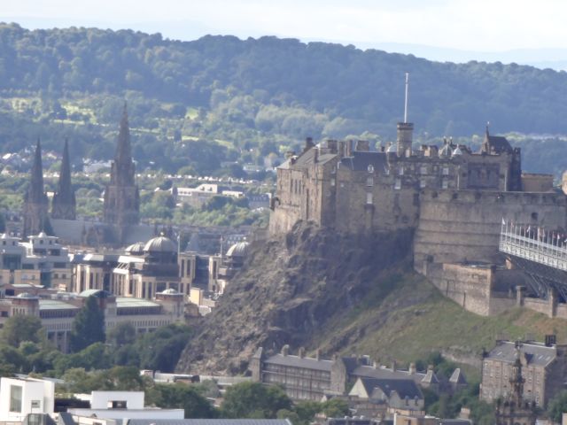 Edinburgh Castle from Salisbury Crags