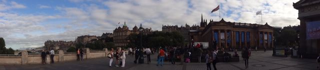 Panoramic of Edinburgh Old Town