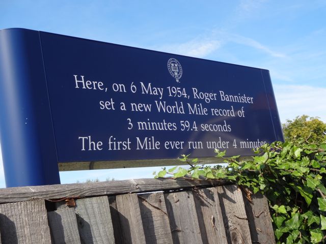 The site of Roger Bannisters famous four minute mile
