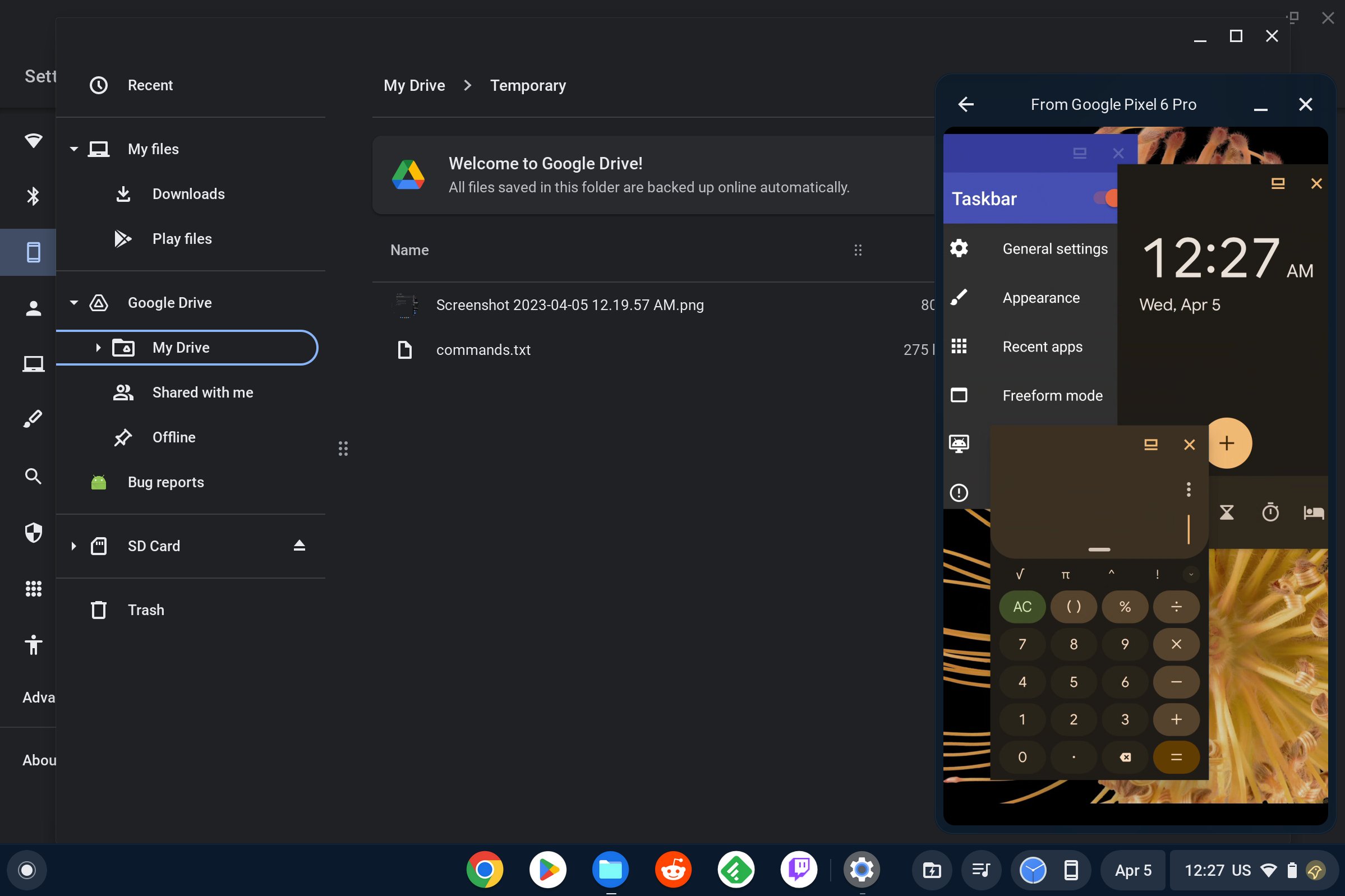 Le streaming d'applications Android se rapproche fortement sur Chromebook