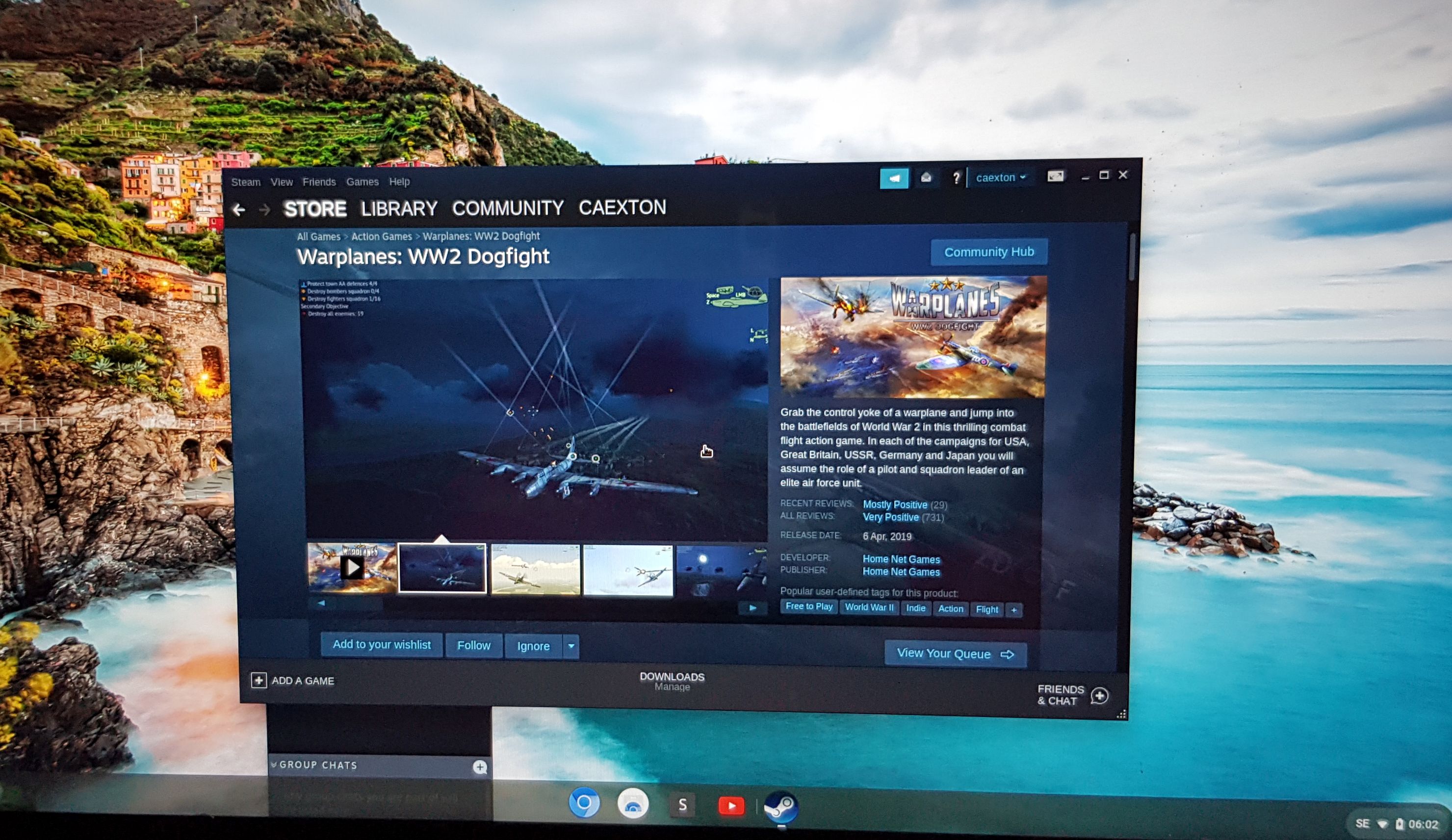 ChromX Chromium OS Exton Builds About Chromium OS Chromx Running Steam 