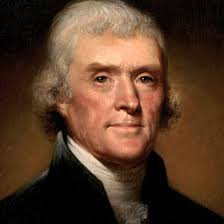 Thomas Jefferson, 3ème président des Etats-Unis et auteur de la déclaration d'indépendance.