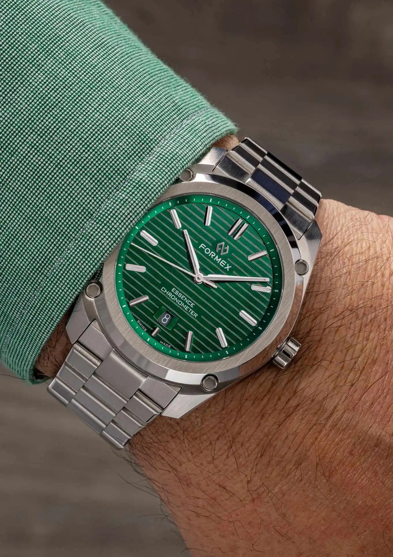 フォーメックス エッセンス43 グリーン文字盤 FORMEX Formex Essence 43 Green – Chronofactum – the microwatch