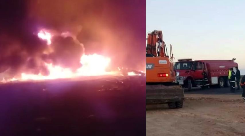 النيران تأتي على قرية للصيادين ببوجدور!