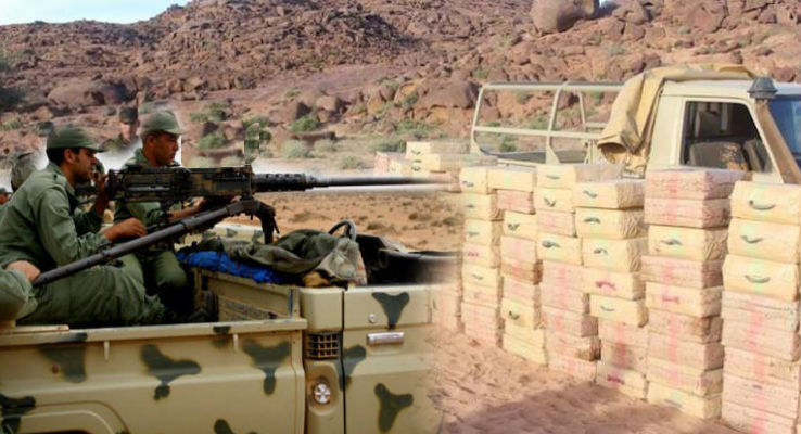 الجيش المغربي يوقف مهربين للمخدرات قرب الجدار العازل بالصحراء..