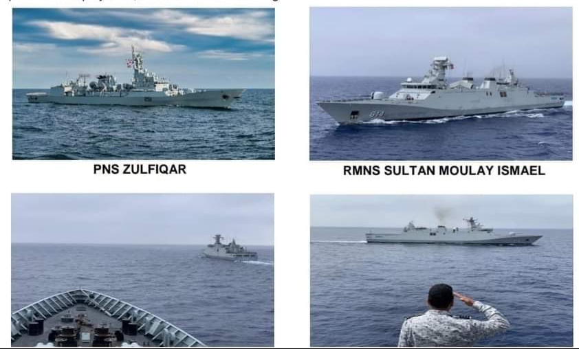 مناورات عسكرية تجمع البحرية الملكية والبحرية الباكستانية