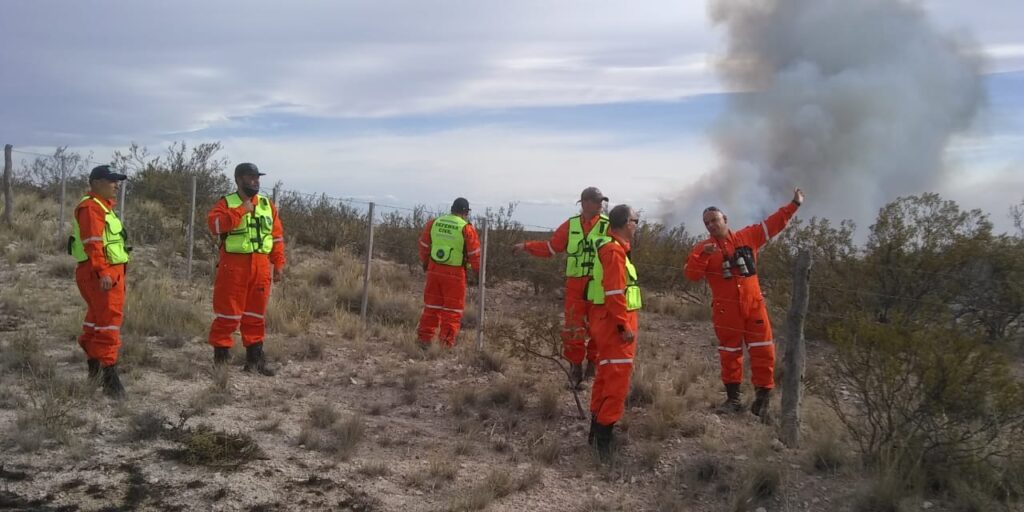 Defensa Civil: el incendio en la zona de Puerto Lobos ya fue contenido