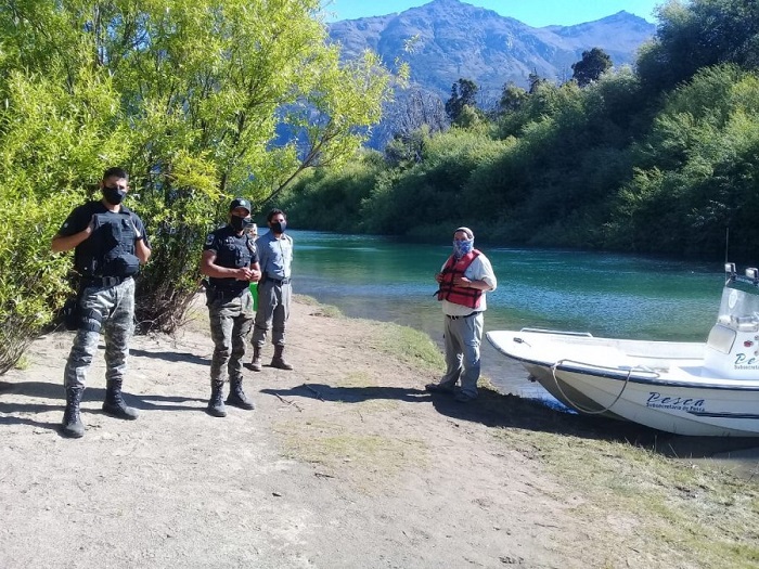 Pesca Continental: continúa con los controles en ríos y lagos de la Cordillera