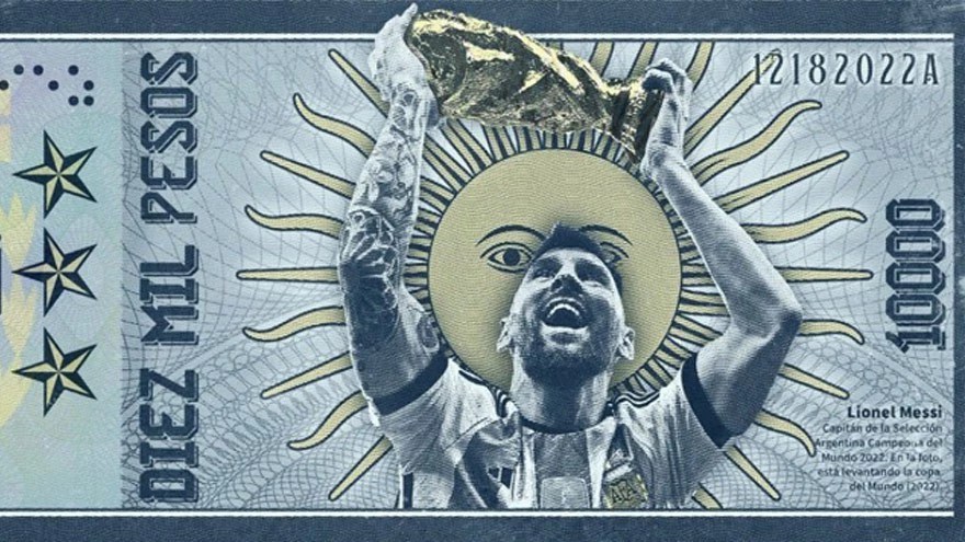 ¿Planean un billete de $10 mil con la figura de Messi?: que dijo la presidenta del Banco Nación