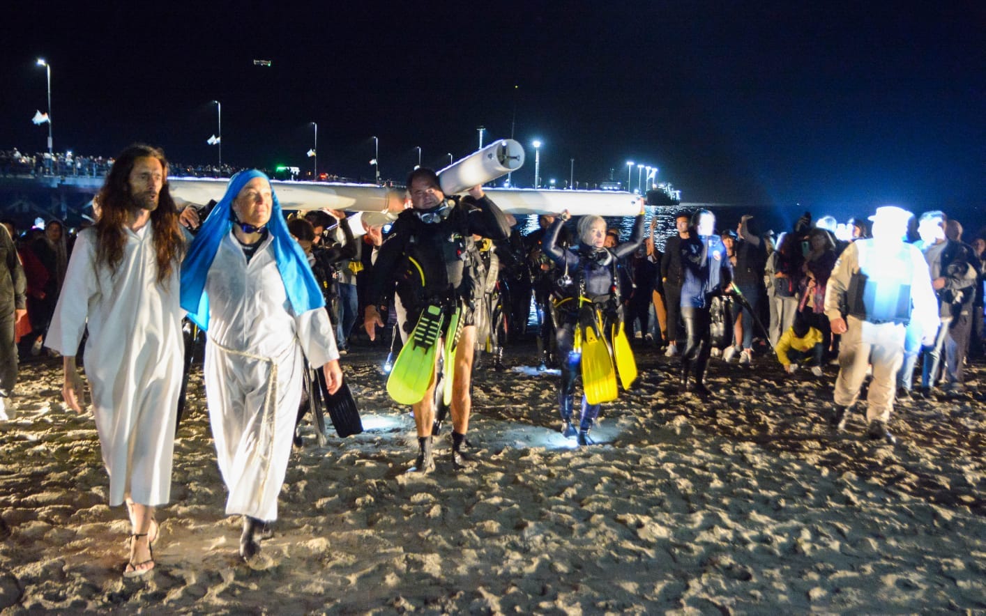 Semana Santa en Madryn: el viernes se realizará el Vía Crucis Submarino
