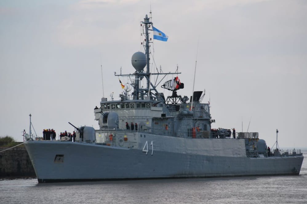 Llega la Corbeta ARA Espora: se podrá visitar sábado y domingo