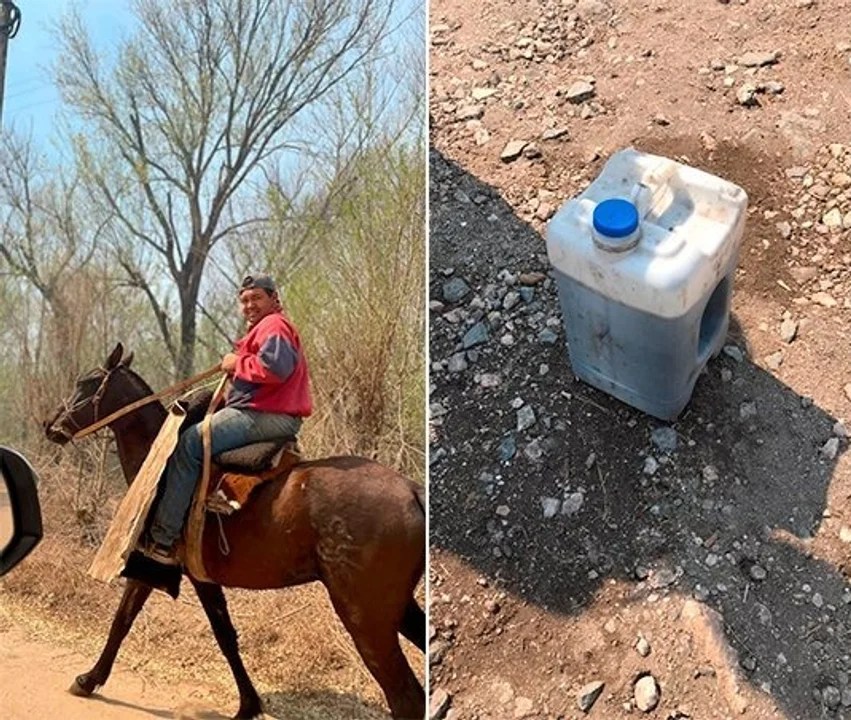 Incendios en Córdoba: detuvieron a un sospechoso con un bidón de nafta en Capilla del Monte