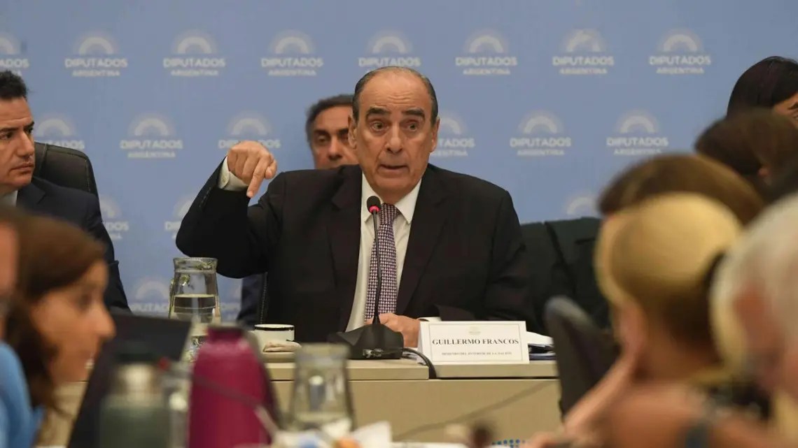 Guillermo Francos defenderá la gestión en Diputados este miércoles: responde 2.135 preguntas