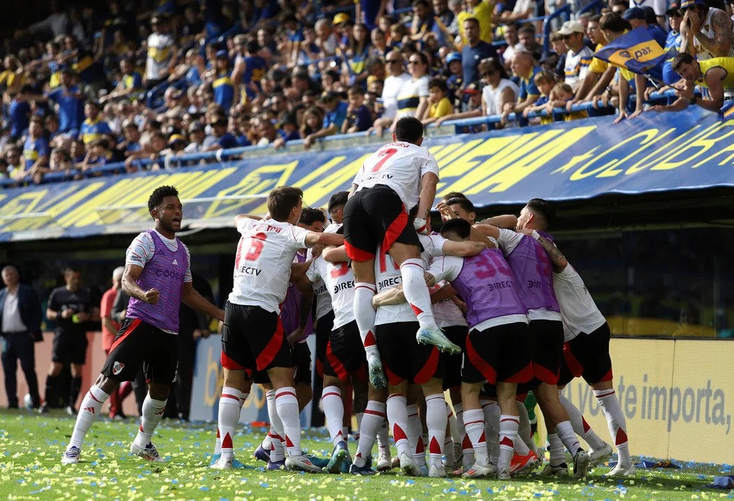 Con gol de Lanzini, River le ganó a Boca en una nueva edición del Superclásico