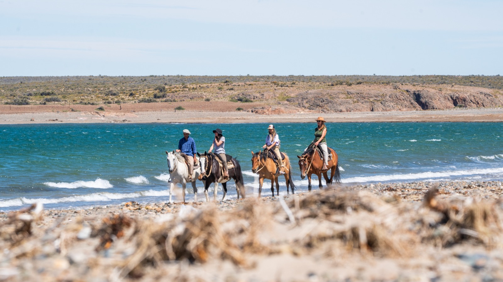 Cabalgatas en Bahía Bustamante: un viaje de conexión entre la estepa y el mar de Chubut