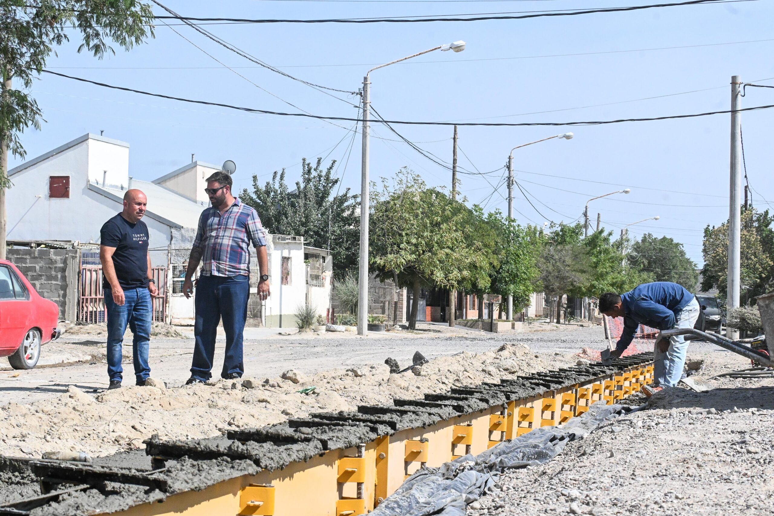 Sastre supervisó las obras en la Plaza «La Tortuguita» del barrio San Miguel