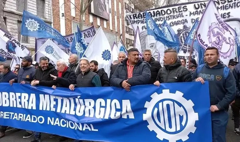 La UOM y gremios aliados definen una medida de fuerza de 36 horas y le pedirán a la CGT que se sume
