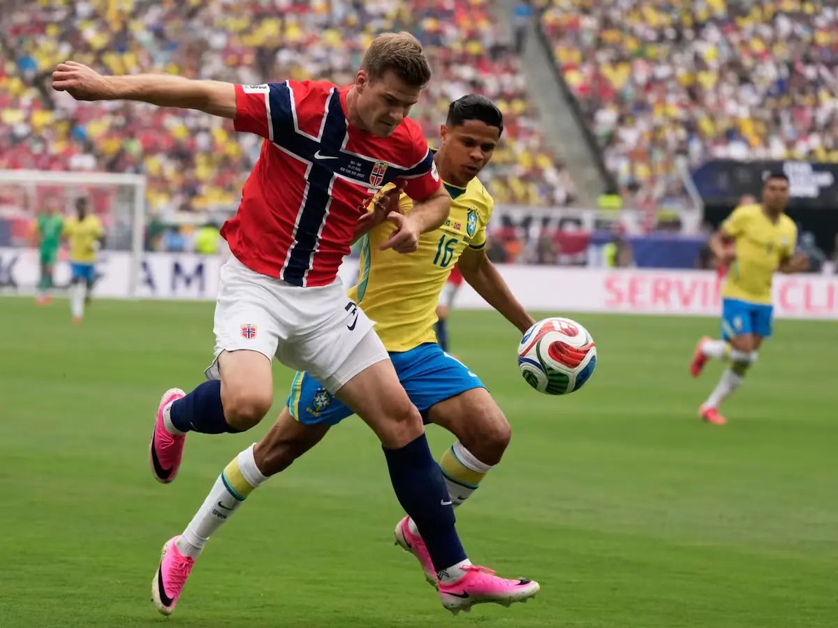 Noruega liquidó a Brasil por 2 a 1 y estaa en curtos de final