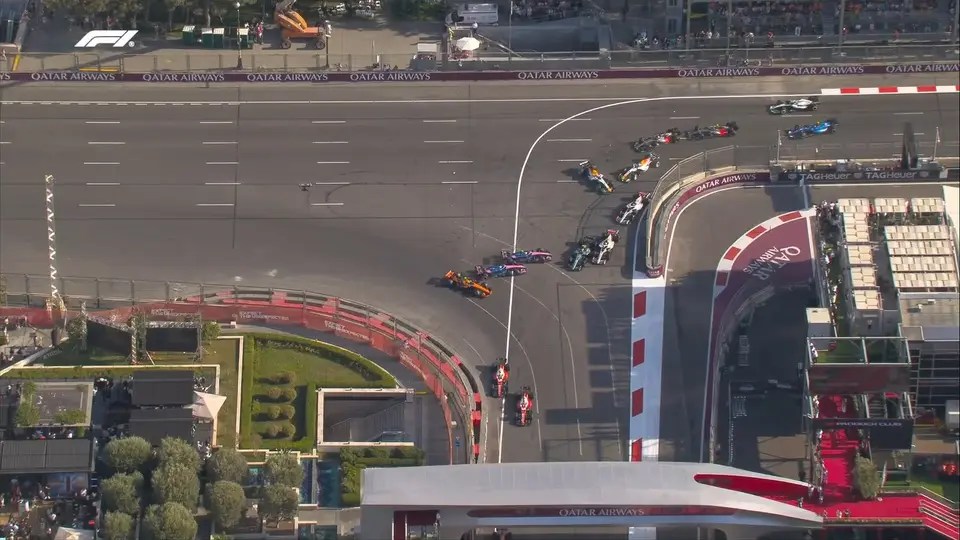 F1: Colapinto generó un fuerte choque y debió abandonar, además de ser sancionado