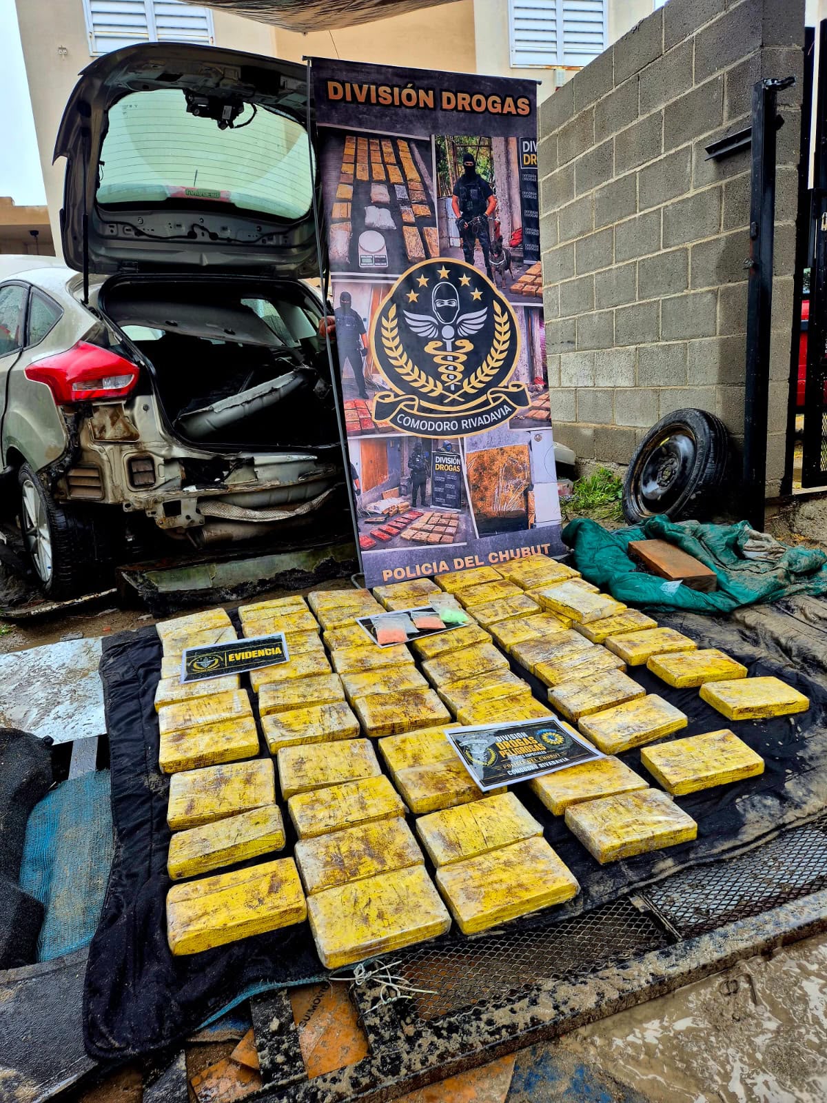 Lucha contra el tráfico de drogas en Comodoro: Secuestraron más de 60 kilos de cocaína y detuvieron a 7 personas
