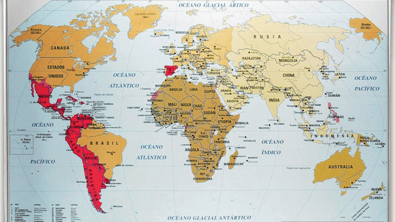 Exploring The Spanish World Map What Does It Reveal Spanish World Map 