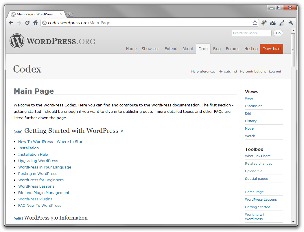 Check out the new wordpress . Understanding the WordPress Codex and the Widget API - ChurchMag