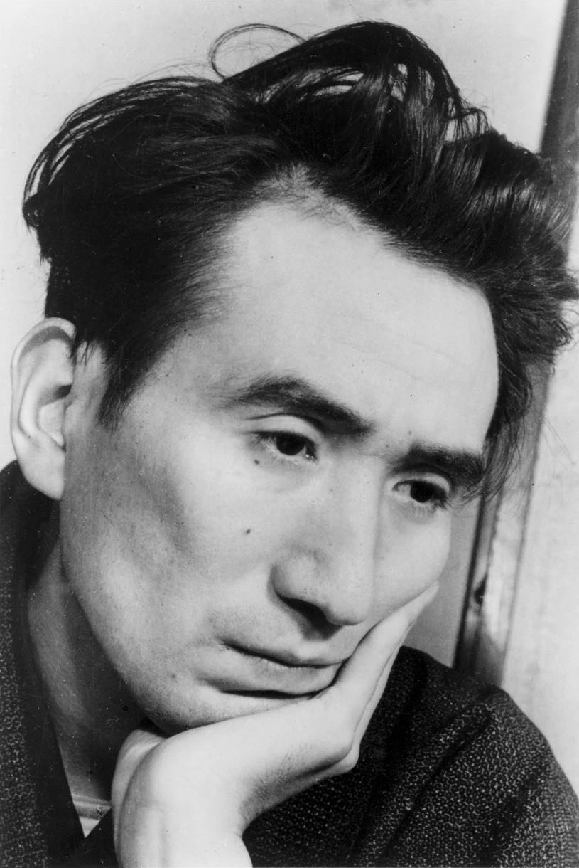 Osamu Dazai, taken in February, 1948 by Shigeru Tamura