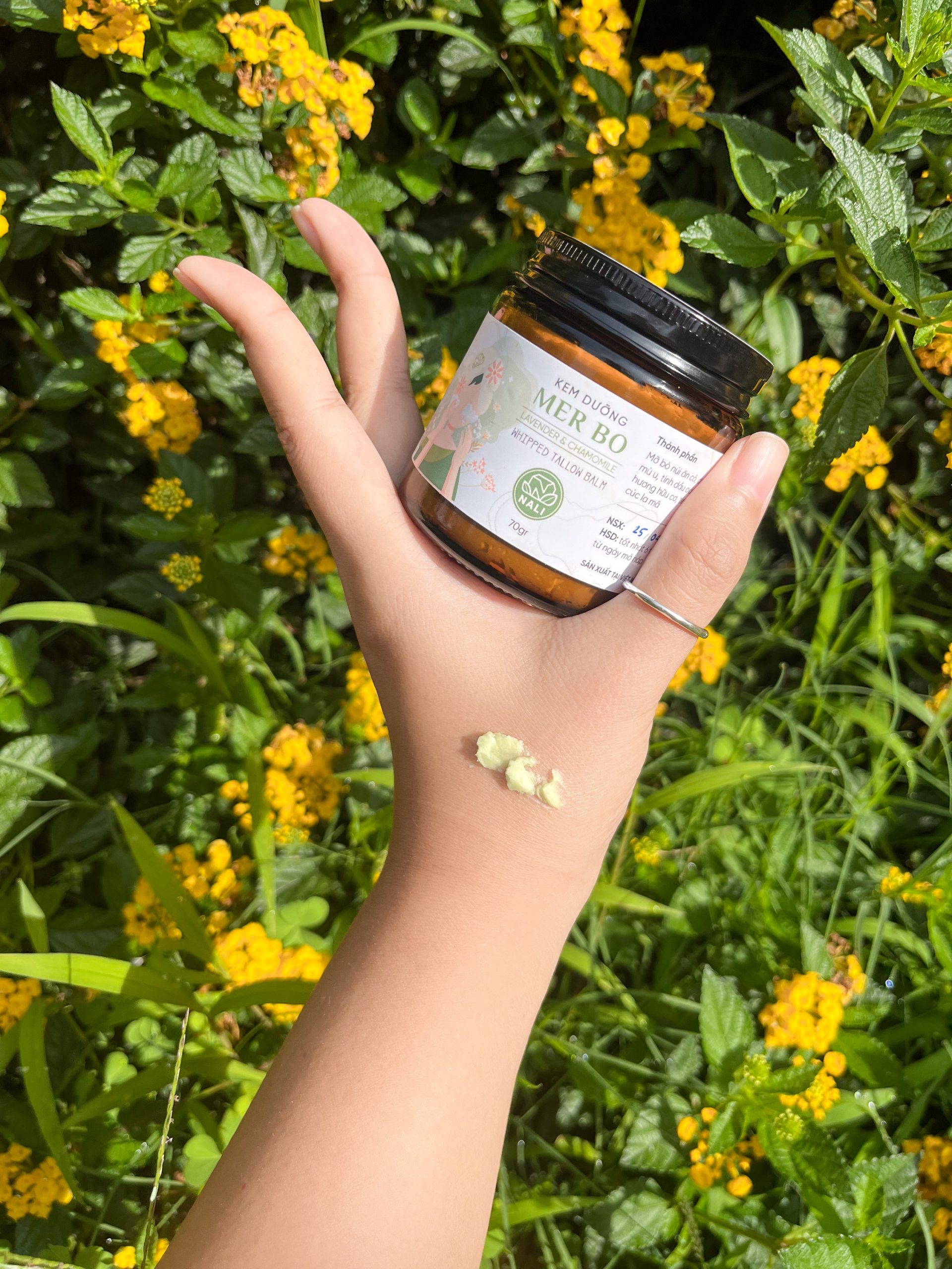 Kem dưỡng ẩm Mỡ bò - Beef Tallow Balm - Từ mỡ bò ăn cỏ, dầu mù u - hỗ trợ điều trị viêm da cơ địa, dưỡng da đa năng