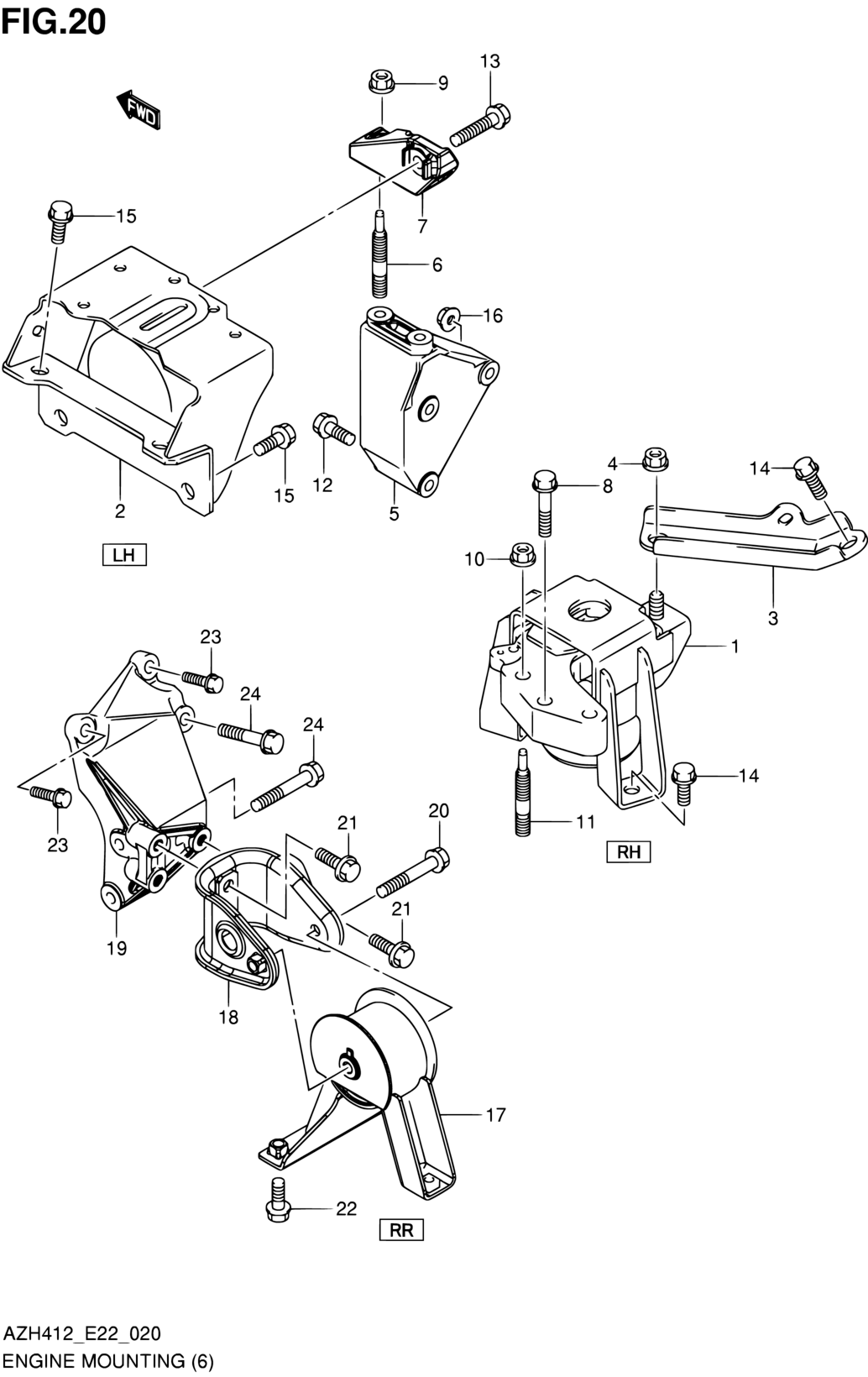 Parts catalogue for bmw z4 e85. Africa Swift Azh414 E85 Engine 20 Engine Mounting K14b Mt Catcar Info