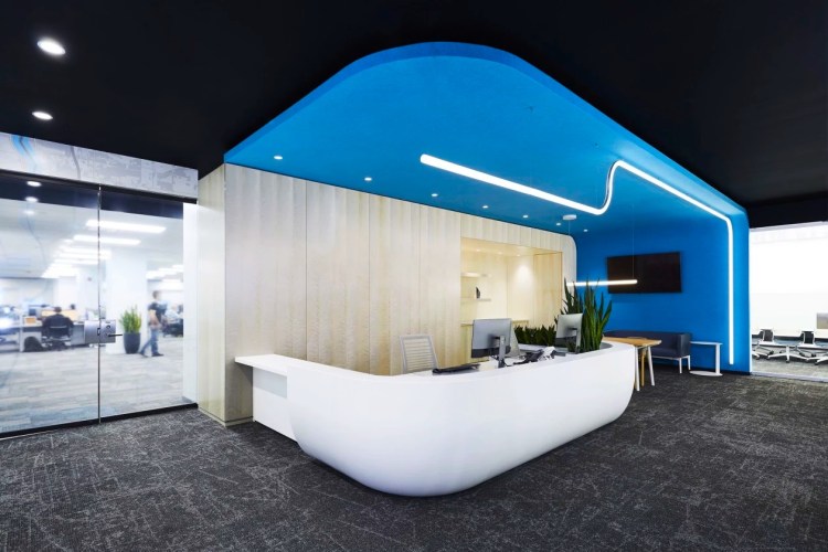 Luxury office design and build project showcasing bespoke fit out and branded interiors in Riyadh by CI
