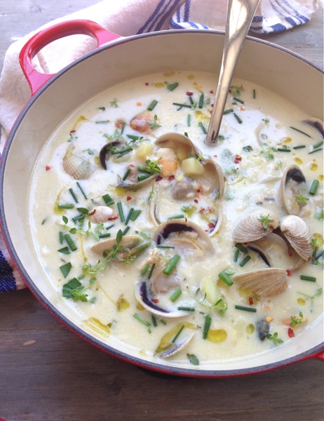 How to make clam chowder: Wild Easy Clam Chowder Recipe Ciaoflorentina