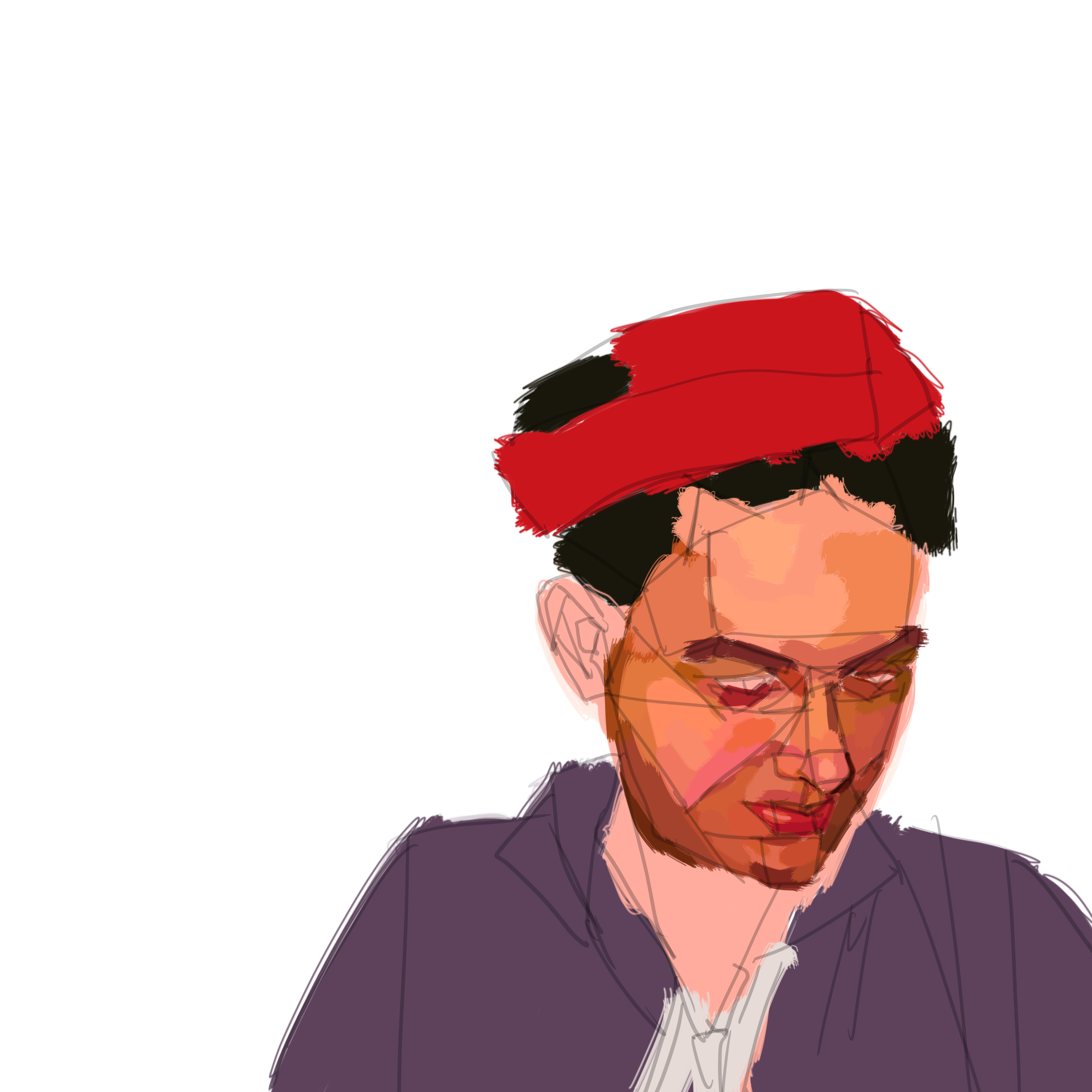 Self portrait studio piece