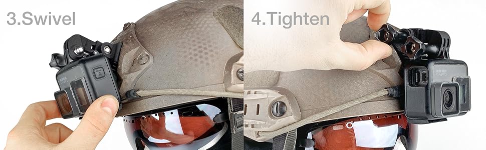 Swivel and Tighten NVG GoPro Mount
