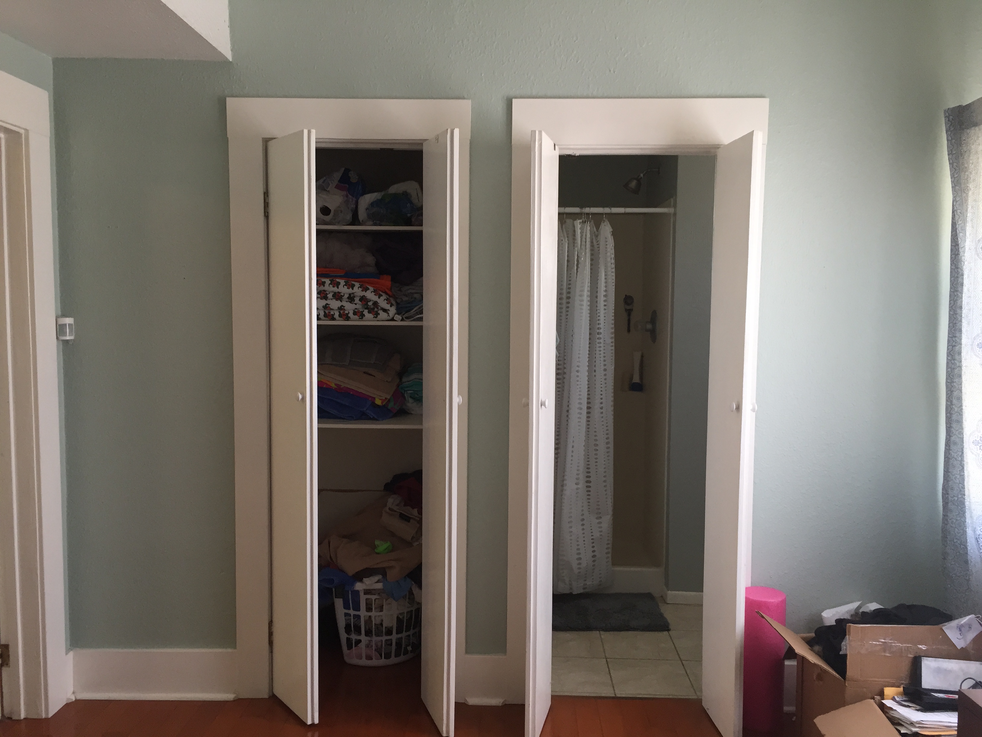 existing access to bathroom from master bedroom
