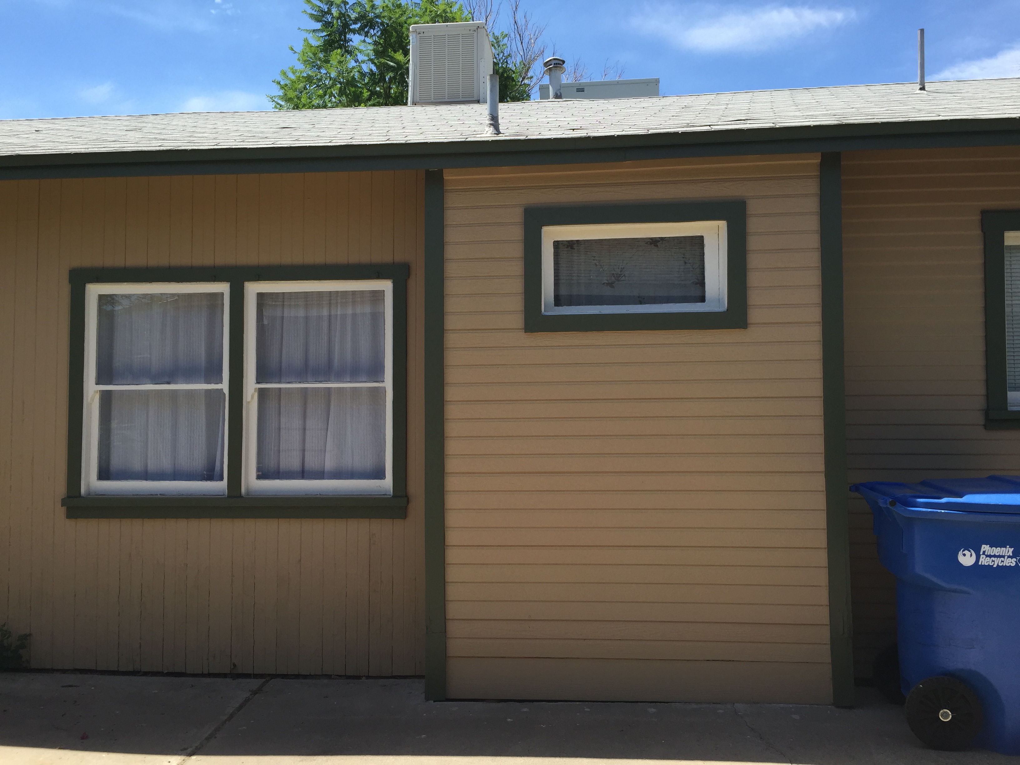 exterior bathroom projection