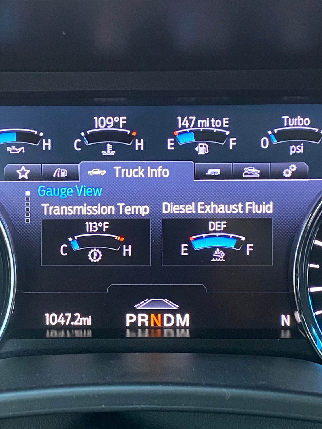 Trans Temp Top Row Gauge - Ford Truck Enthusiasts Forums