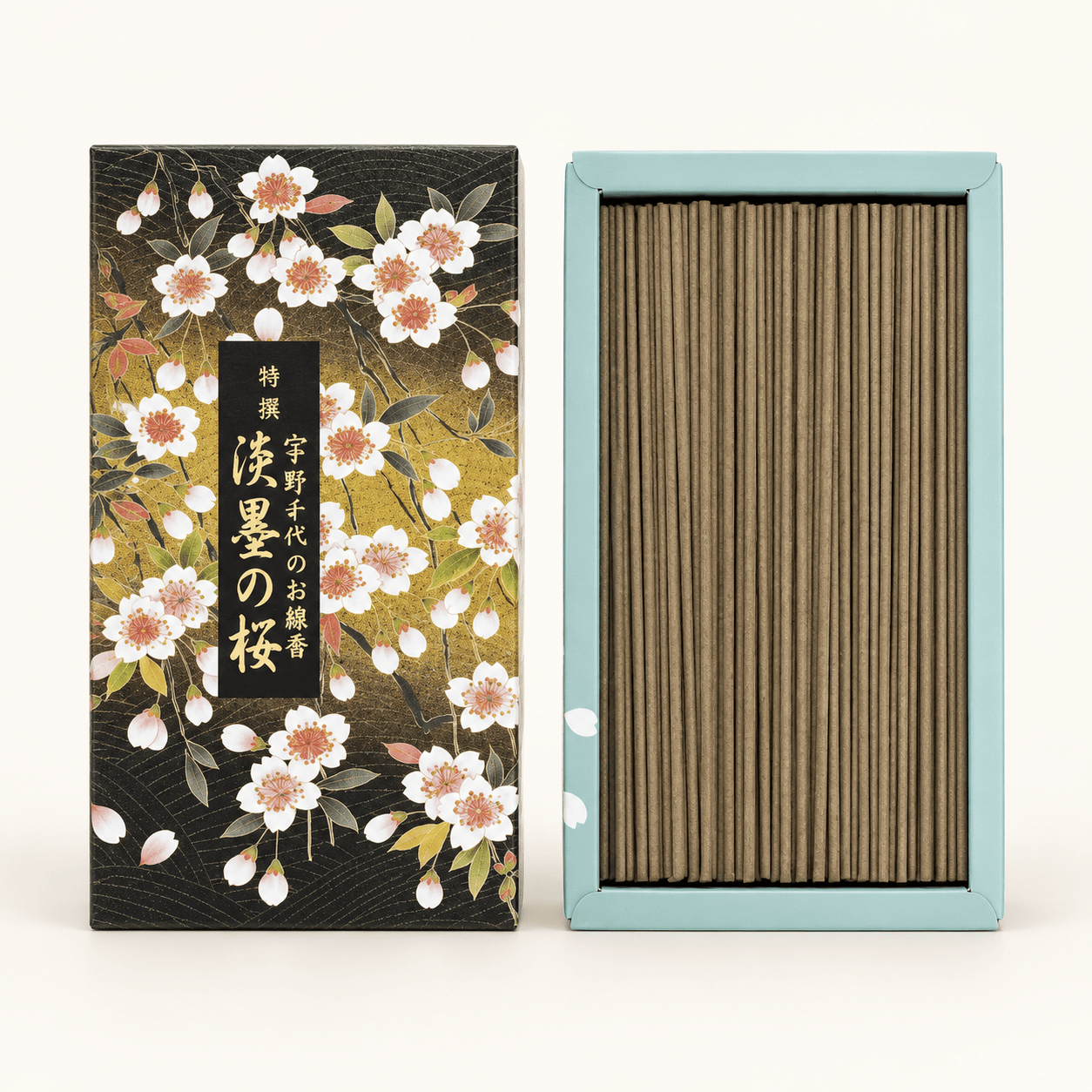 Tokusen Sakura Usuzumi incenso japonês com 470 barrinhas Nippon Kodo