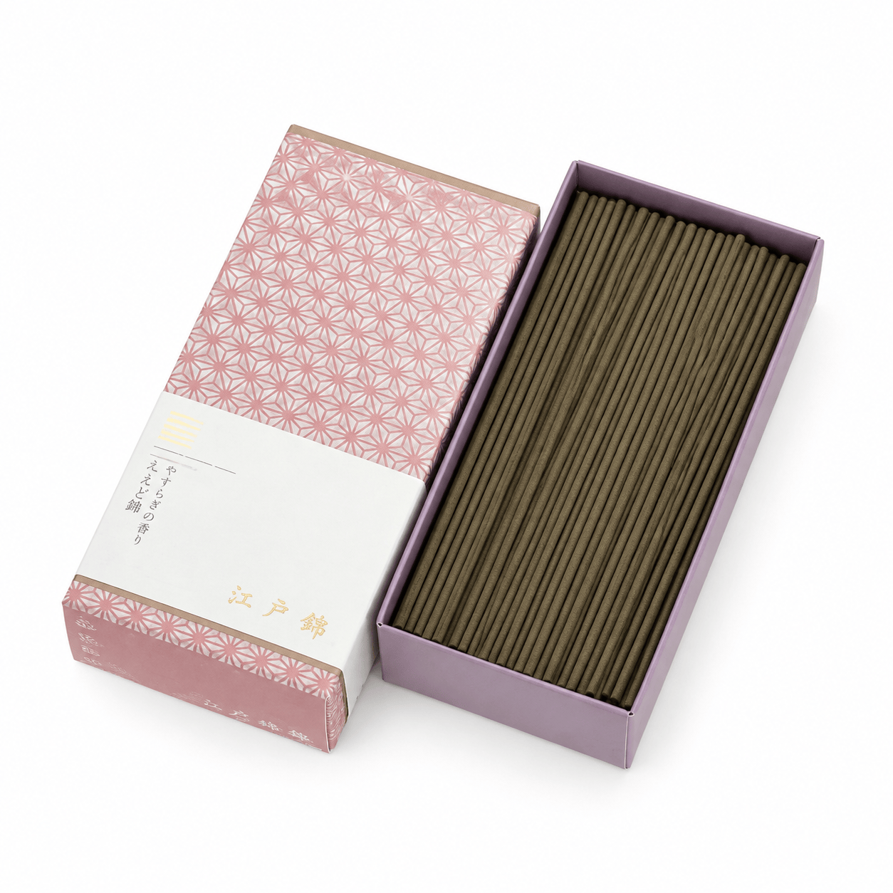 Edonishiki Tsuya incenso japonês floral doce com 220 barrinhas Nippon Kodo