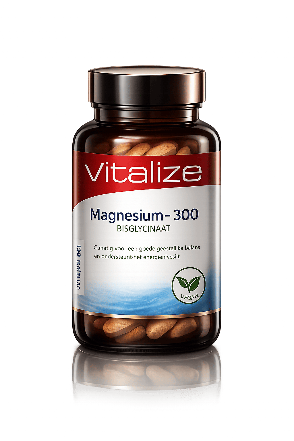 Magnésio bisglicinato 300mg suplemento para relaxamento, energia e sistema nervoso